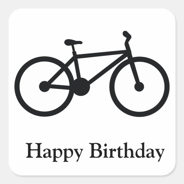 Adesivo Quadrado Bicicleta (Frente)
