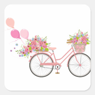 Adesivo Quadrado Bicicleta Branca