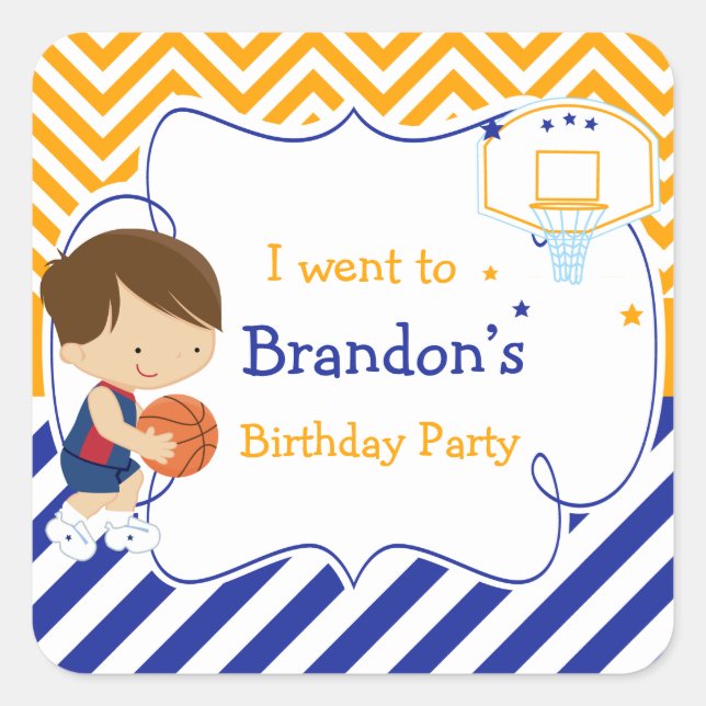 Adesivo Quadrado Bicicleta Cute Brown Hair Boy 'I to? (Frente)