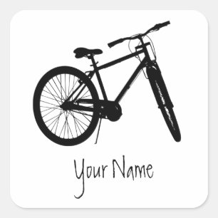 Adesivo Quadrado Bicicleta de Bicicleta de Placa de Nome Personaliz