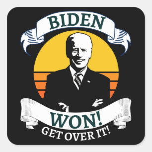 Adesivo Quadrado Biden Won Supere    ItPro Biden