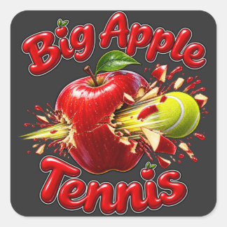 Adesivo Quadrado Big Apple Tennis - Torneio de Tênis de Nova York