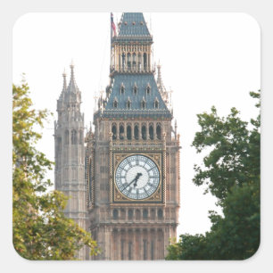 Adesivo Quadrado Big Ben London Inglaterra
