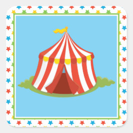 Adesivo Quadrado Big Top Tent | Tema de circo