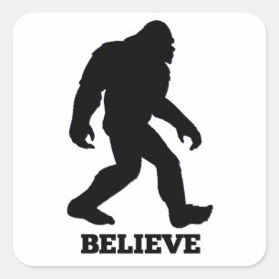 Adesivo Quadrado Bigfoot ACREDITA Sasquatch