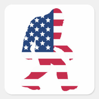 Adesivo Quadrado Bigfoot Americano