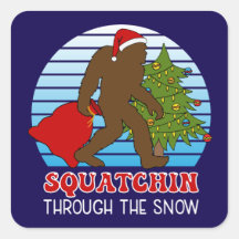 Bigfoot Squatchin através do Natal da Neve