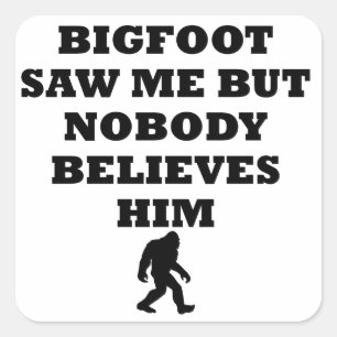 Adesivo Quadrado Bigfoot viu-me