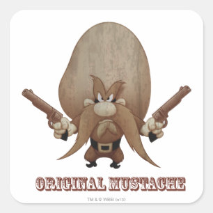 Adesivo Quadrado bigode original