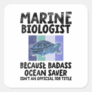 Adesivo Quadrado Biologia Marinha