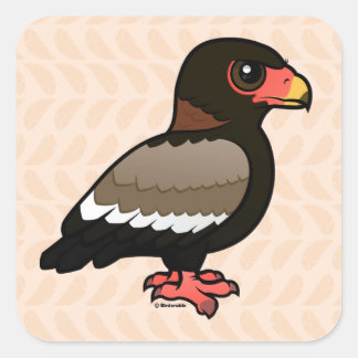 Adesivo Quadrado Birdorable Bateleur
