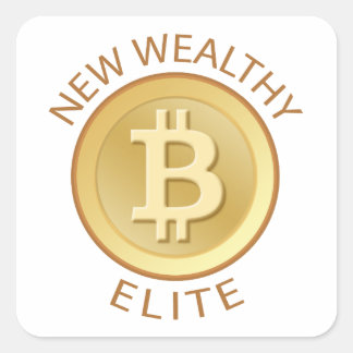 Adesivo Quadrado Bitmoney - Nova Elite rica