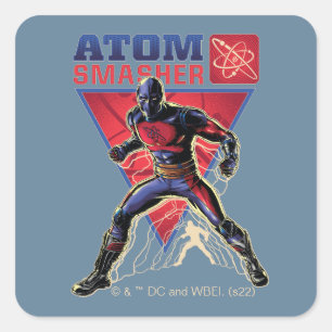 Adesivo Quadrado Black Adam   Gráfico do Personagem Atom Smasher