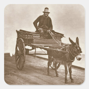 Adesivo Quadrado Black Jack, de "da vida rua em Londres", 1877-78