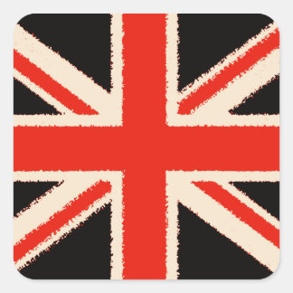Adesivo Quadrado Black Union Jack (espécie Style)