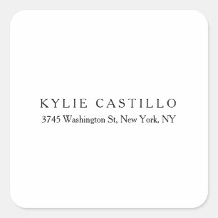 Adesivo Quadrado Black White Unique Classical Professional