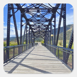 Adesivo Quadrado Blackfoot River Crossing