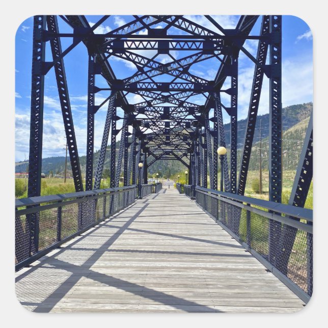 Adesivo Quadrado Blackfoot River Crossing (Frente)