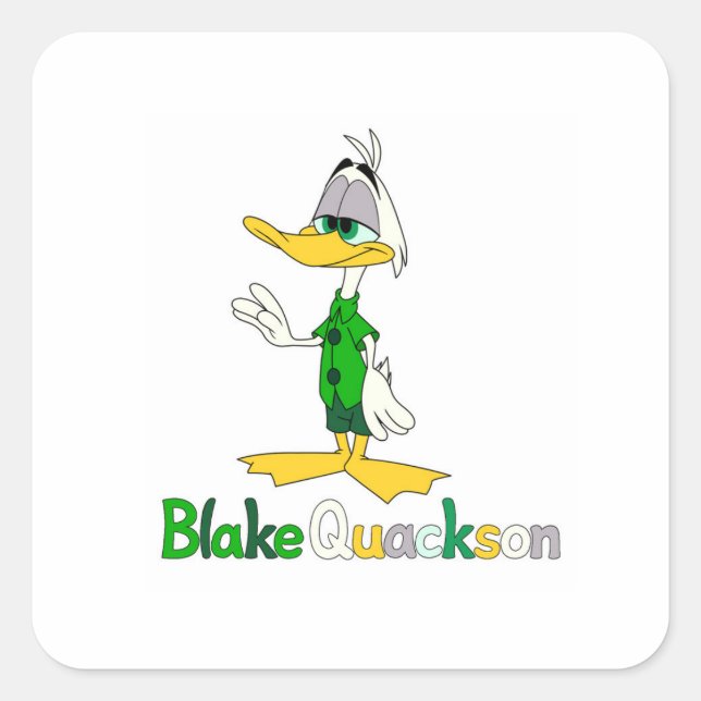 Adesivo Quadrado Blake Quackson (Frente)