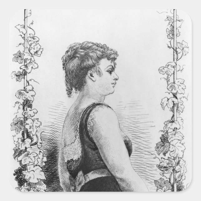 Adesivo Quadrado Blanche d'Antigny (Frente)