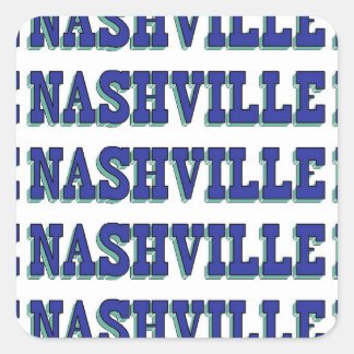 Adesivo Quadrado Bloco Azul Nashville