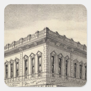 Adesivo Quadrado Bloco de Knox, San Jose