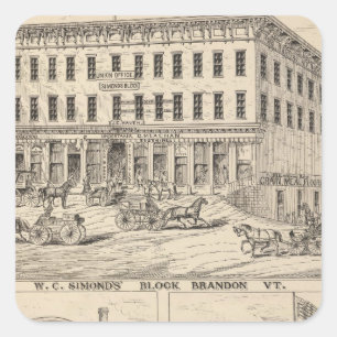 Adesivo Quadrado Bloco do WC Simond's em Brandon