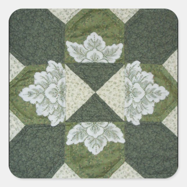 Adesivo Quadrado Blocos de inclinação (Frente)