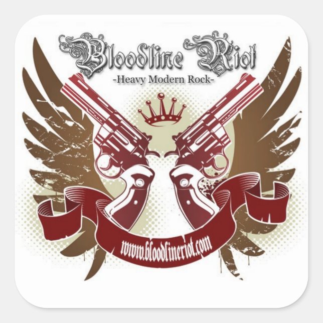 Adesivo Quadrado Bloodline Riot Sticker - Quadrado (Frente)