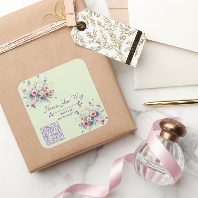Adesivo Quadrado Bloom & Brand (Presentear)