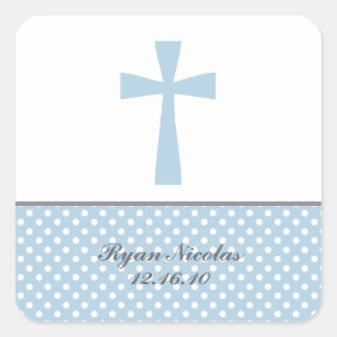 Adesivo Quadrado Blue Cross Stickers
