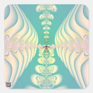 Adesivo Quadrado Blue Fairy Tale