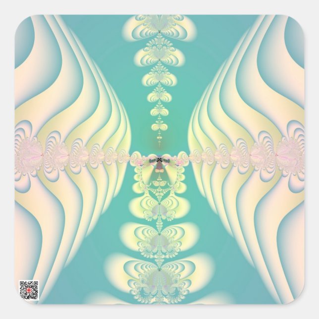 Adesivo Quadrado Blue Fairy Tale (Frente)