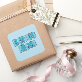 Adesivo Quadrado Blue Lepard Print Bonus Mãe