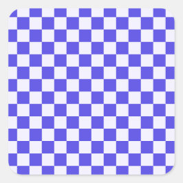 Adesivo Quadrado Blueberry cream checkered pattern