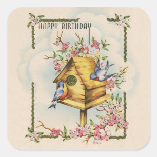 Adesivo Quadrado Bluebird Sticker