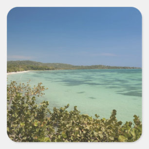 Adesivo Quadrado Bluefields, Costa Sudoeste da Jamaica