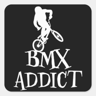 Adesivo Quadrado Bmx ciclando Engraçado Dizendo que o Slogan do Bi