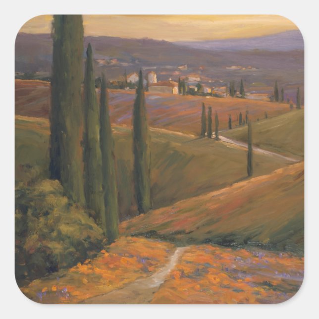 Adesivo Quadrado Boa tarde caminhando I (Frente)