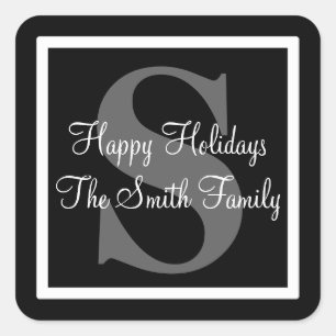 Adesivo Quadrado Boas festas