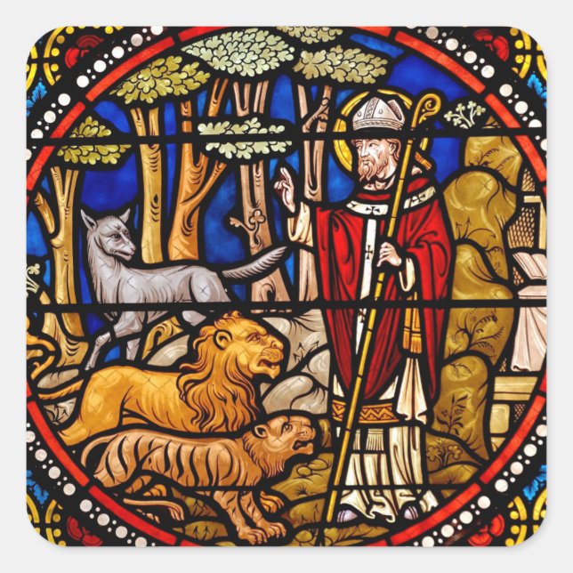 Adesivo Quadrado Boas varetas de pastor (Frente)