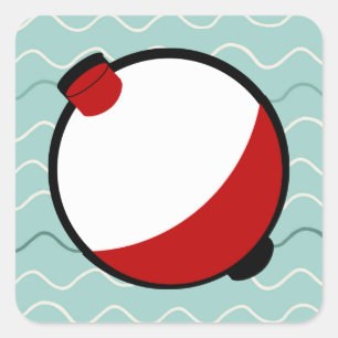 Adesivo Quadrado Bobber e Wavy Water