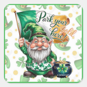 Adesivo Quadrado Boca sarcástica de um duende gnomo!