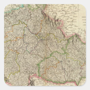 Adesivo Quadrado Boémia, Moravia