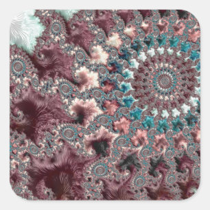 Adesivo Quadrado Bohemian Fractal