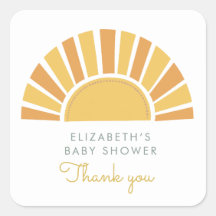 Boho Sun Colorida Chá de fraldas