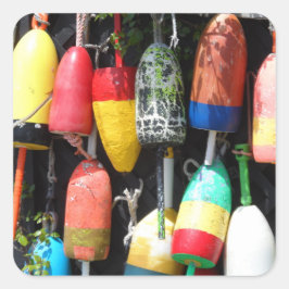 Adesivo Quadrado Boias De Pesca - Maine