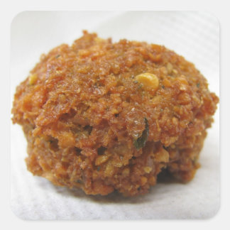 Adesivo Quadrado Bola de Falafel Stickers