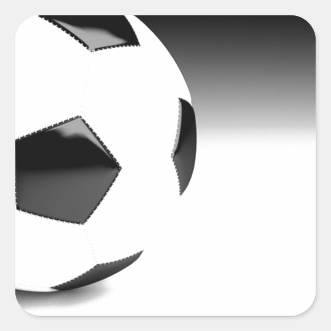 Adesivo Quadrado Bola de futebol (Frente)