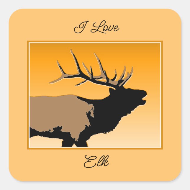 Adesivo Quadrado Bola de Touro de Bugling na Arte Solitária Origina (Frente)